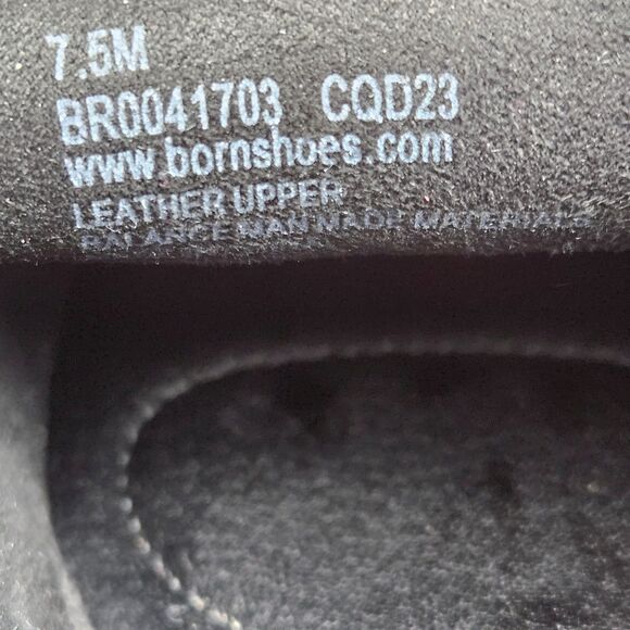 Born Womens Carrera Loafer Size 7.5 M Black Penny Flat Shoe Platform Lug Sole - Picture 9 of 11